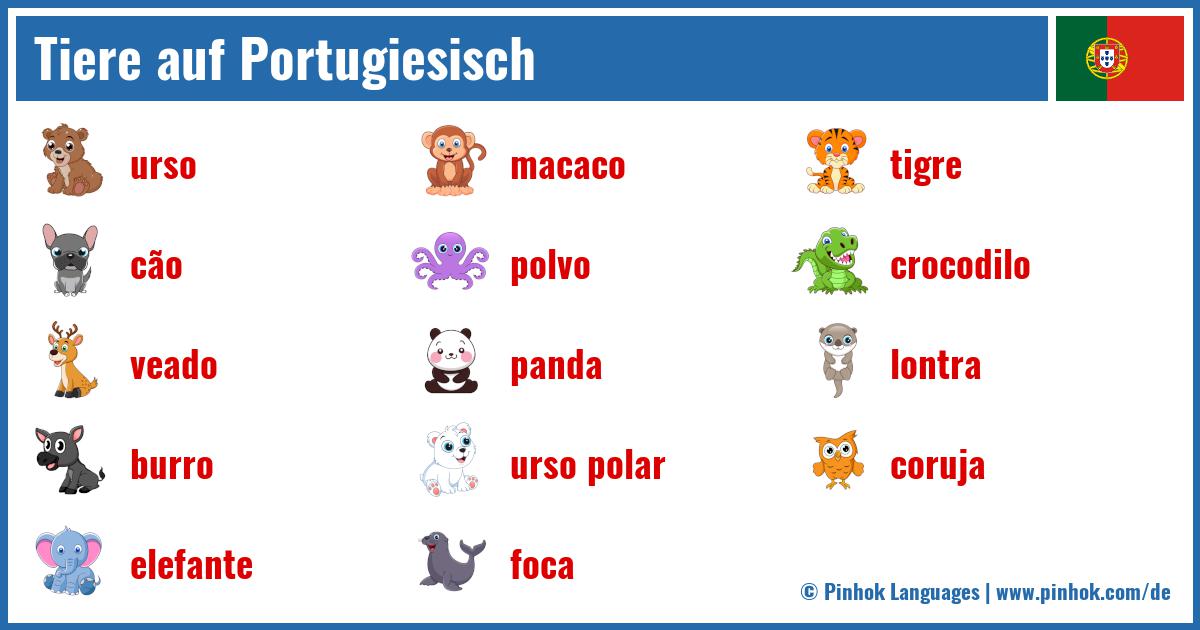 Tiere auf Portugiesisch