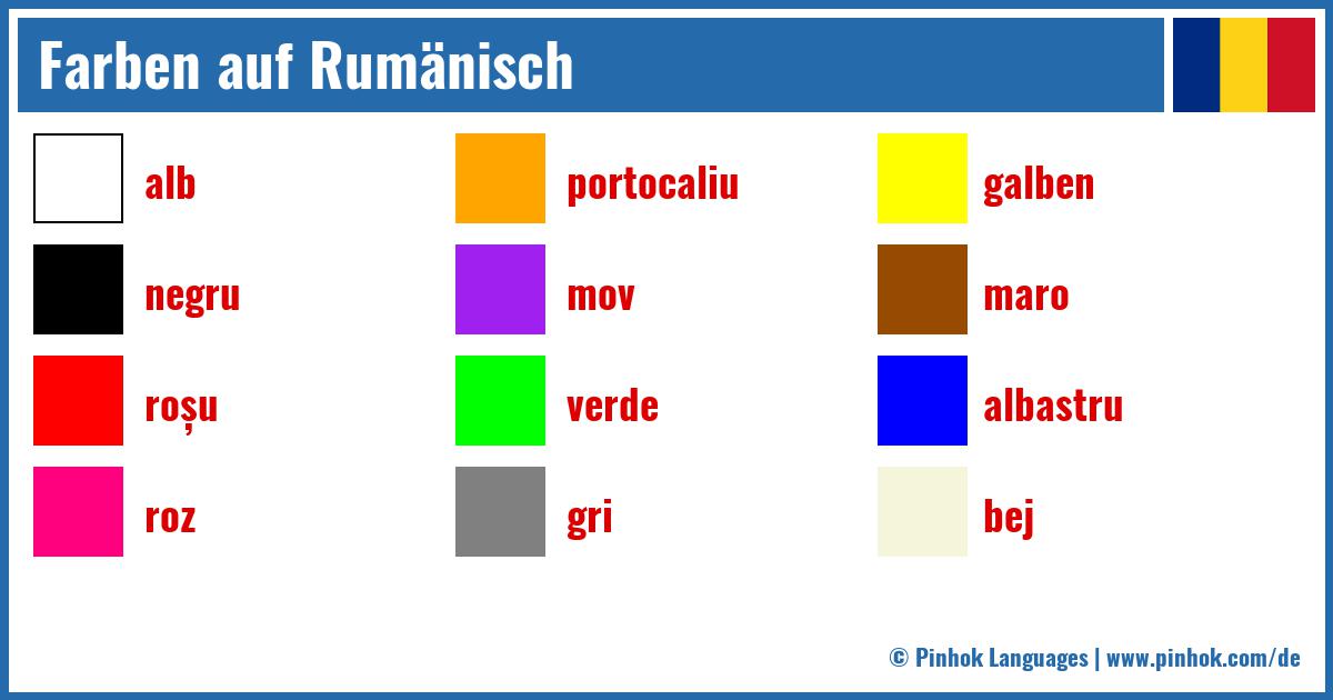 Farben auf Rumänisch