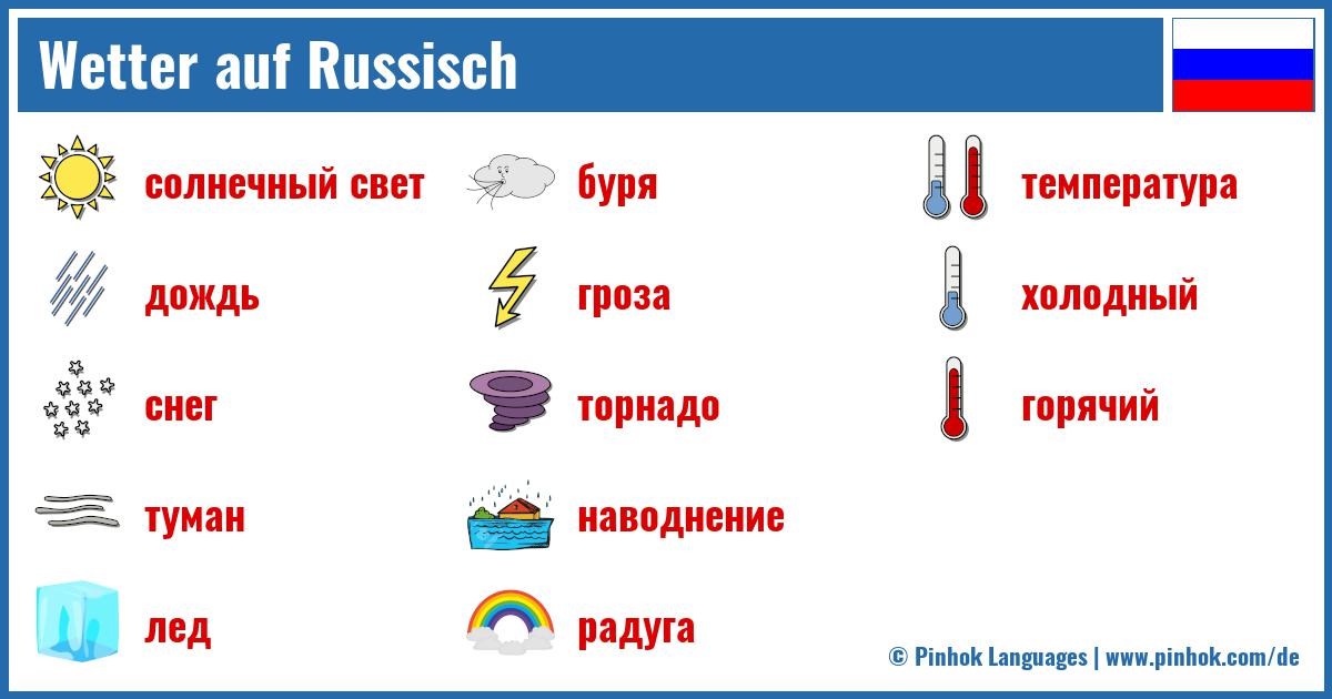 Wetter auf Russisch