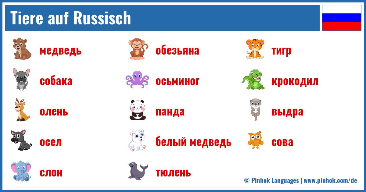 Tiere auf Russisch
