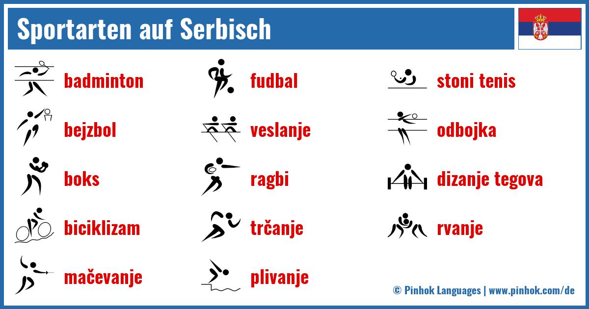 Sportarten auf Serbisch