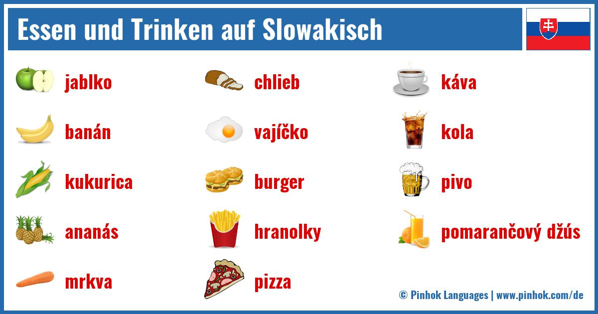 Essen und Trinken auf Slowakisch