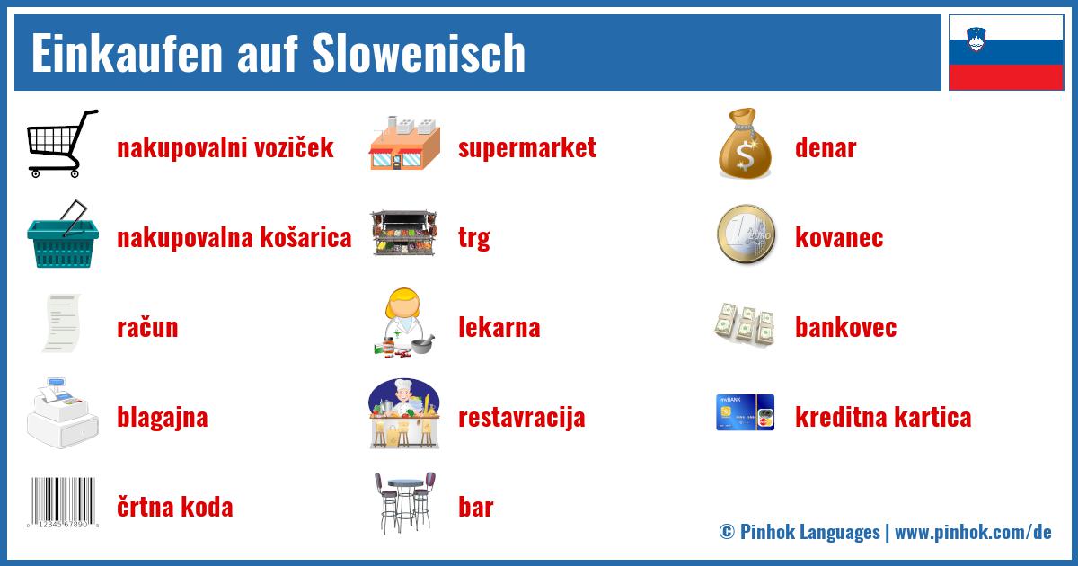 Einkaufen auf Slowenisch