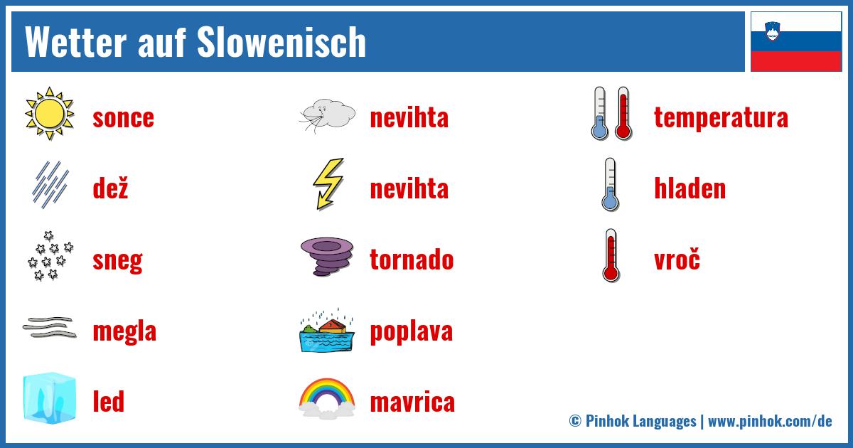 Wetter auf Slowenisch