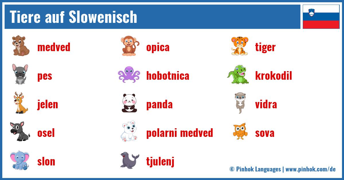 Tiere auf Slowenisch