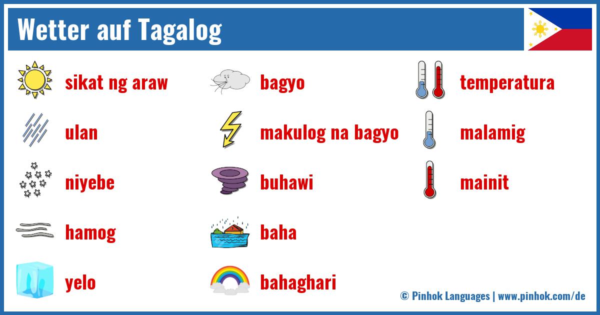 Wetter auf Tagalog