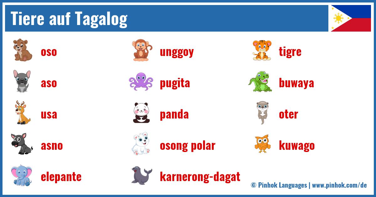 Tiere auf Tagalog