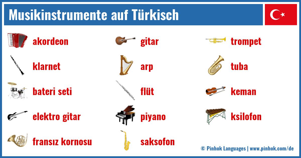 Musikinstrumente auf Türkisch
