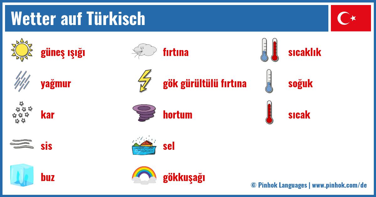 Wetter auf Türkisch