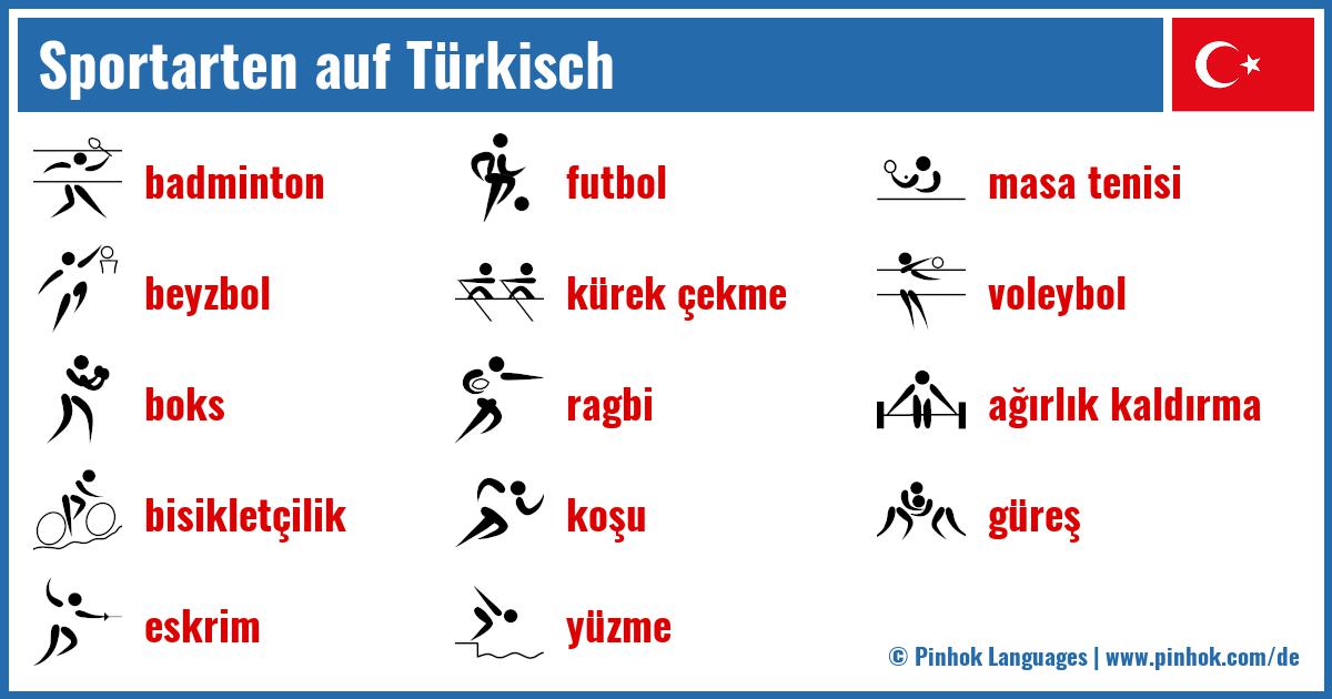 Sportarten auf Türkisch