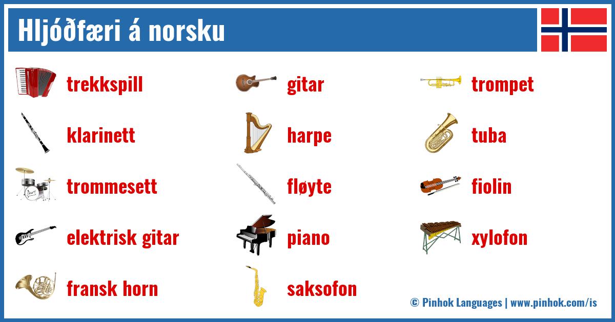 Hljóðfæri á norsku