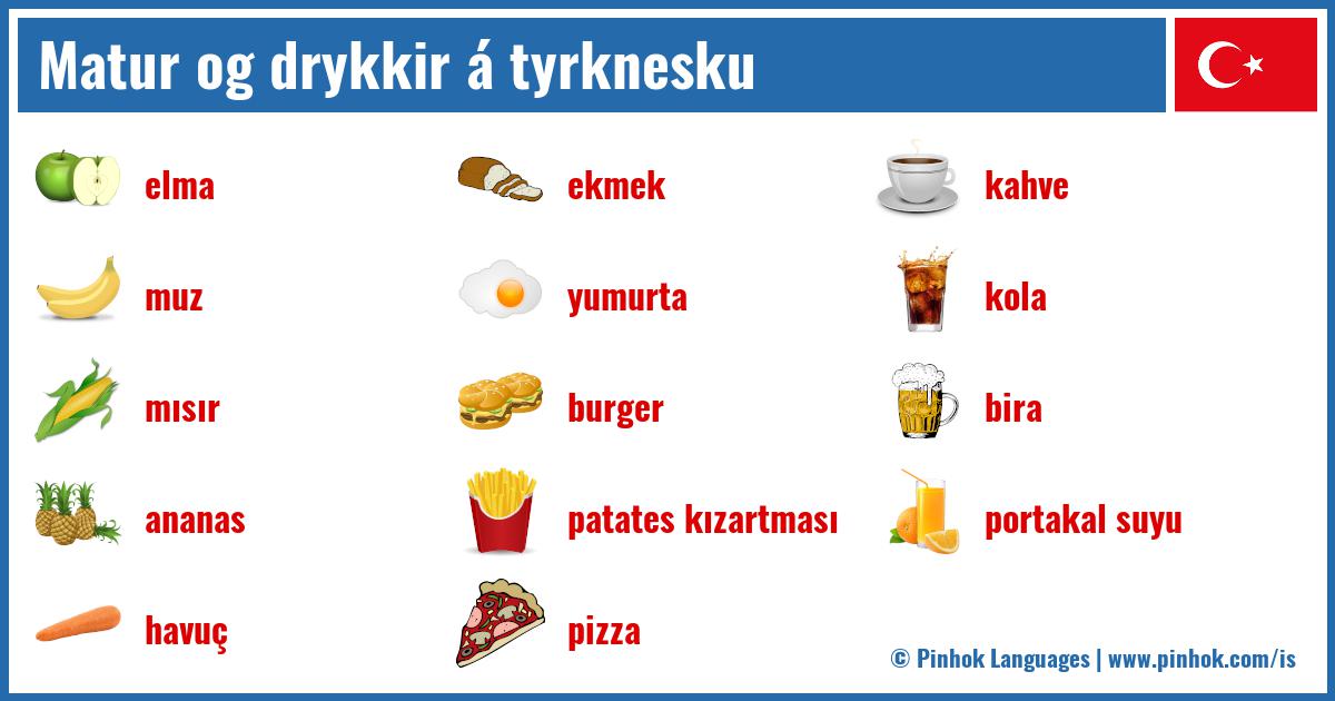 Matur og drykkir á tyrknesku