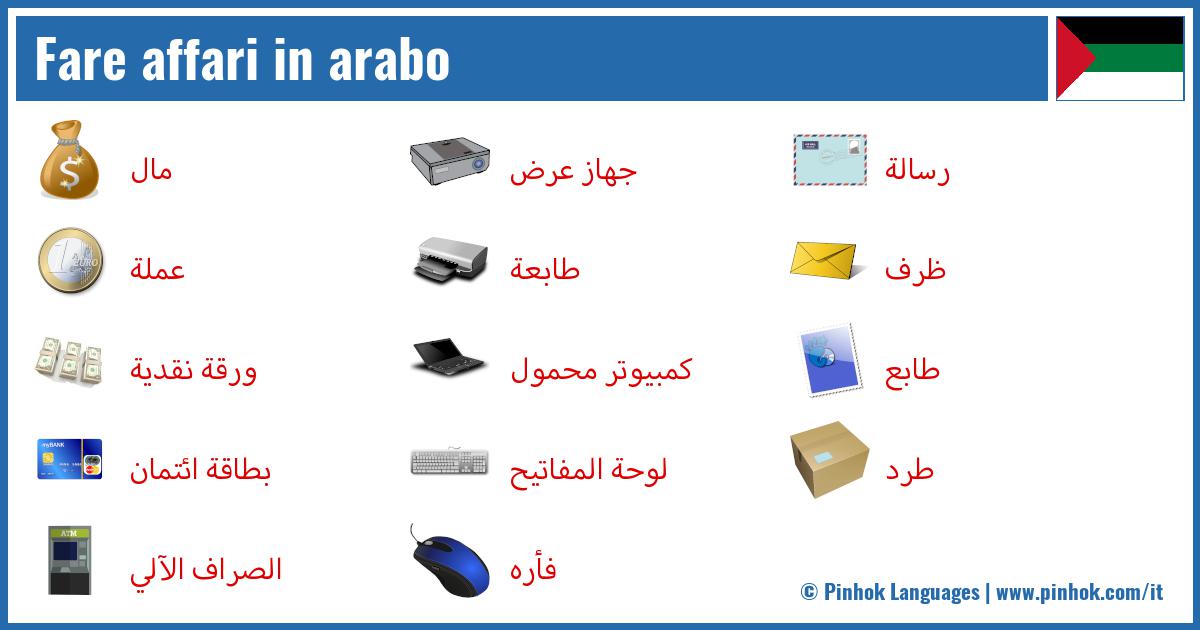 Fare affari in arabo