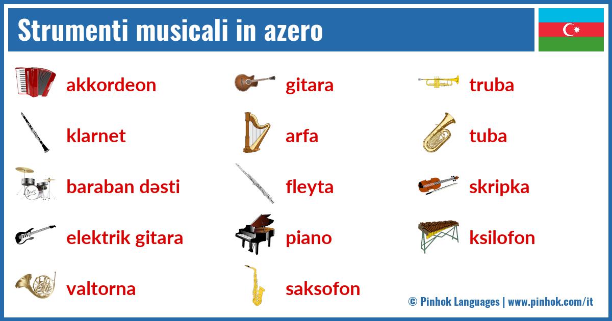 Strumenti musicali in azero