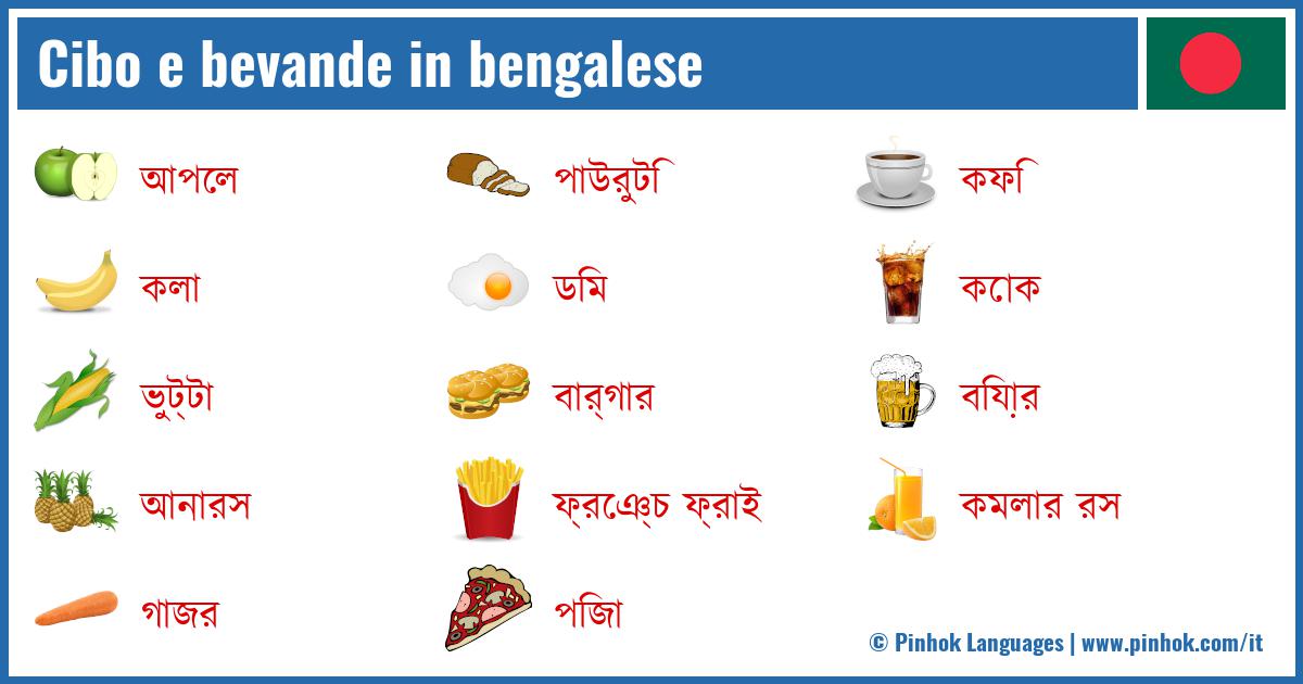 Cibo e bevande in bengalese