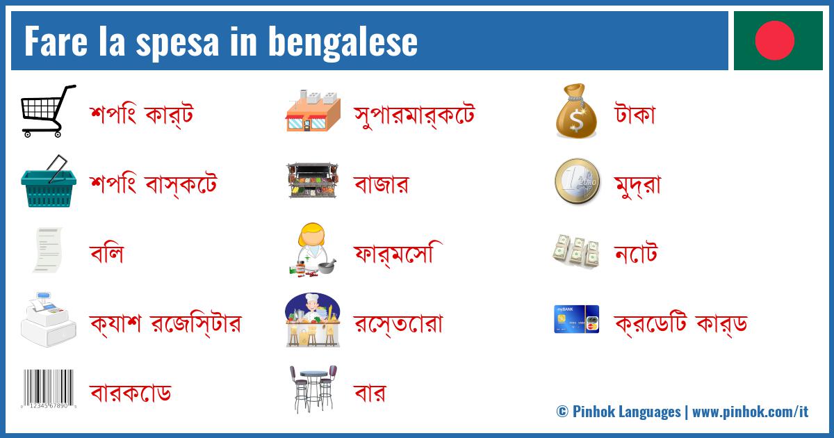 Fare la spesa in bengalese