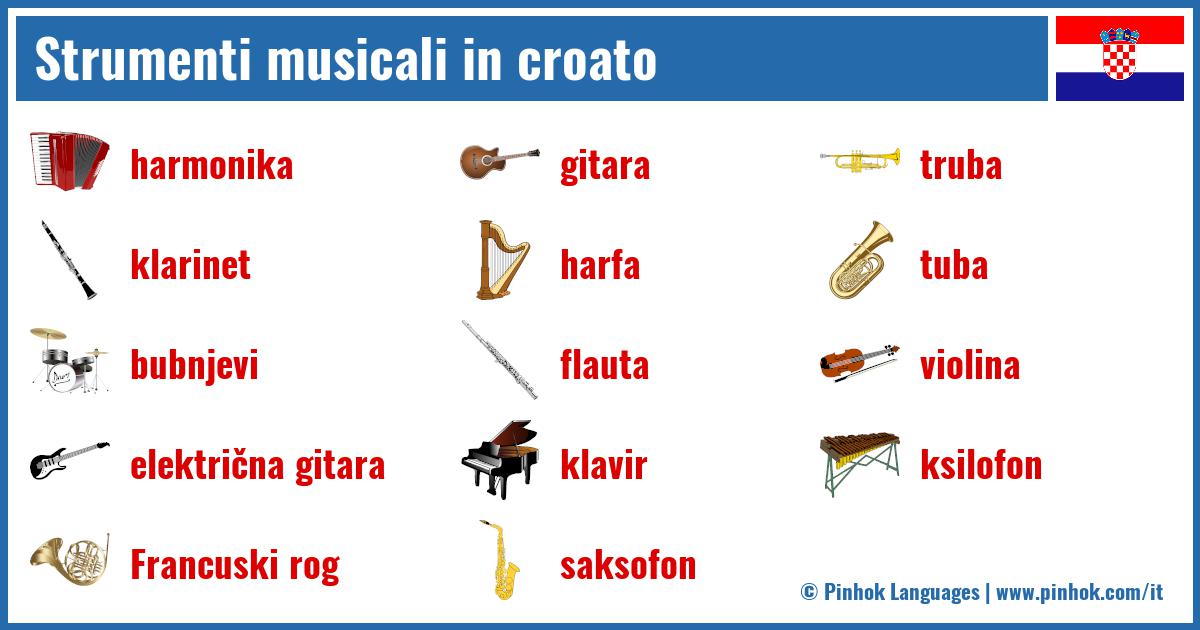 Strumenti musicali in croato