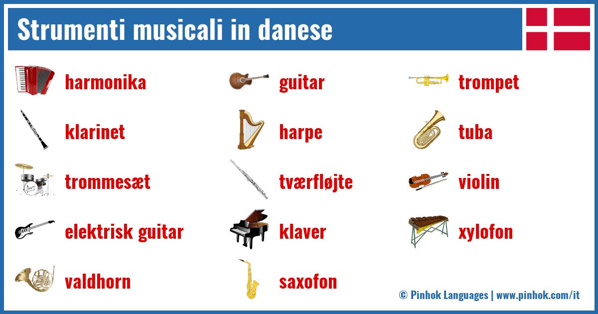 Strumenti musicali in danese