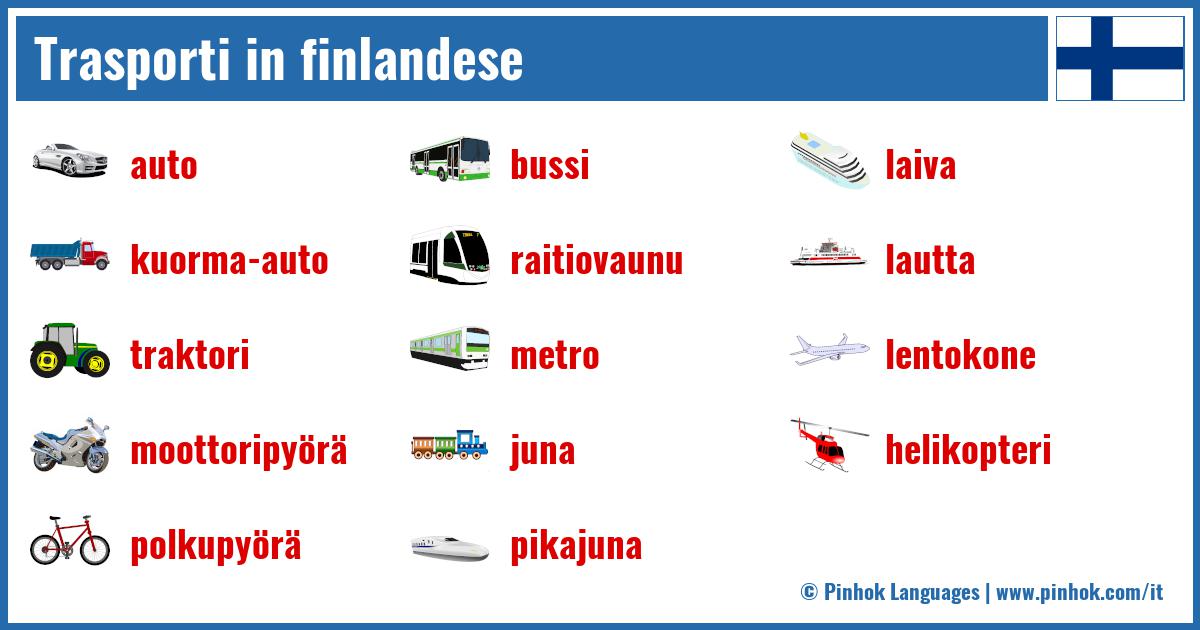 Trasporti in finlandese