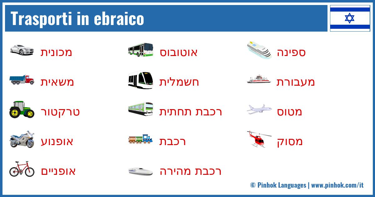 Trasporti in ebraico