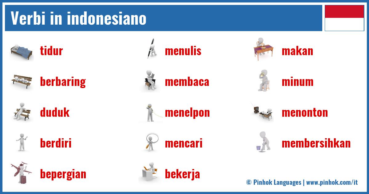 Verbi in indonesiano