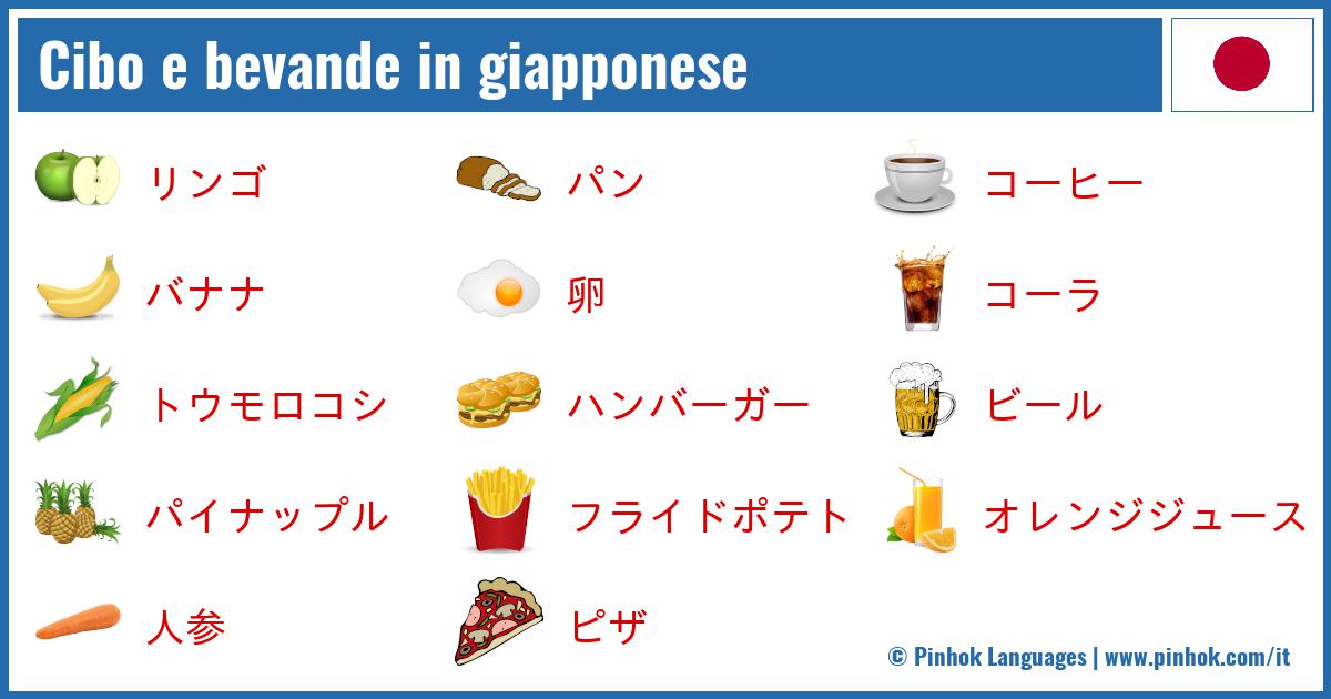 Cibo e bevande in giapponese