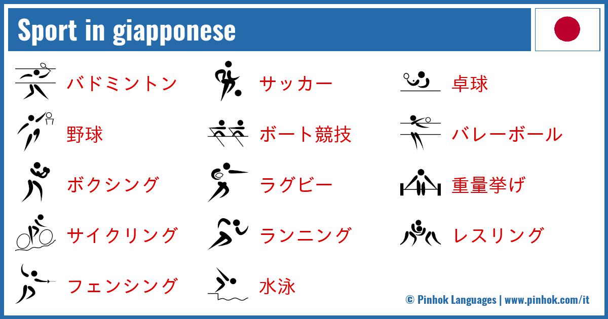 Sport in giapponese