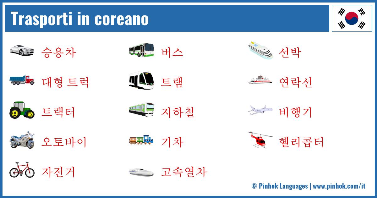 Trasporti in coreano