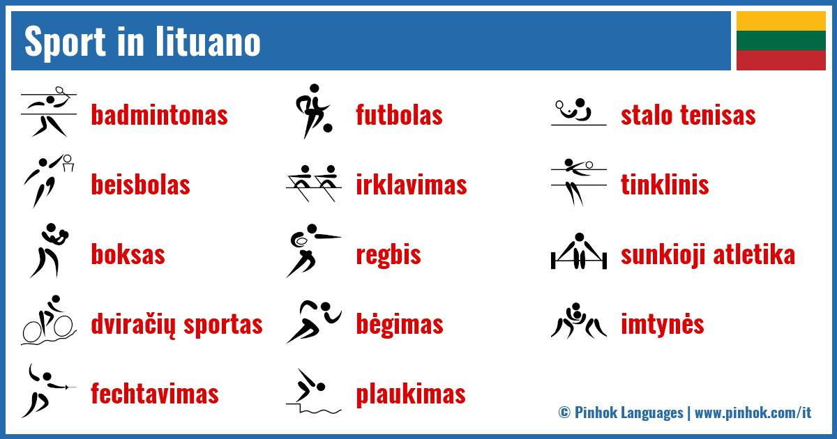 Sport in lituano