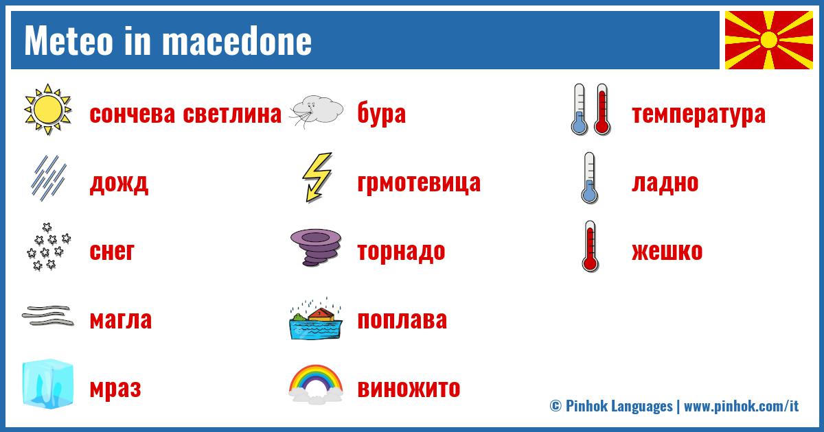 Meteo in macedone