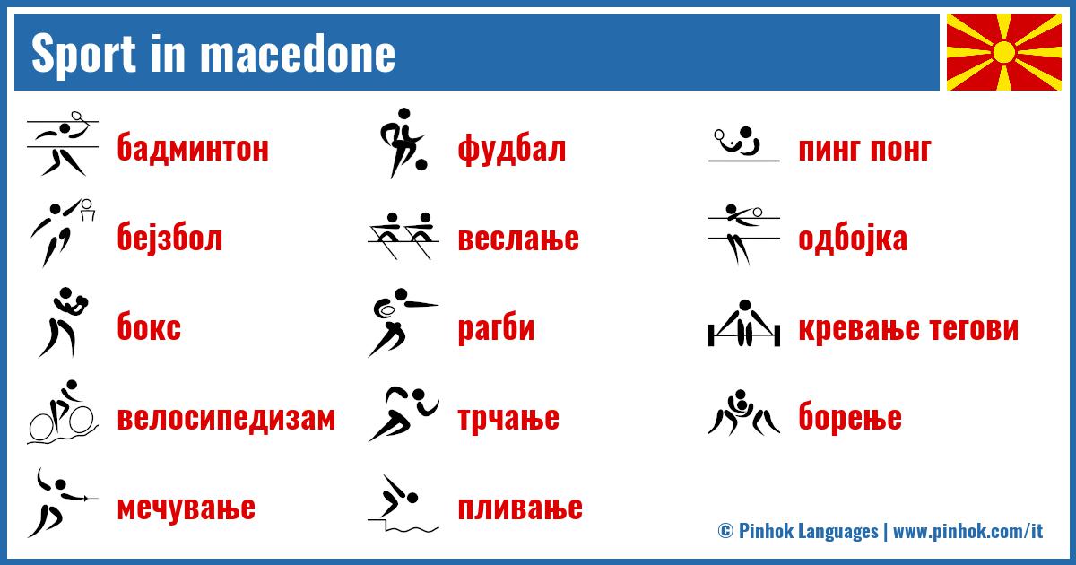 Sport in macedone