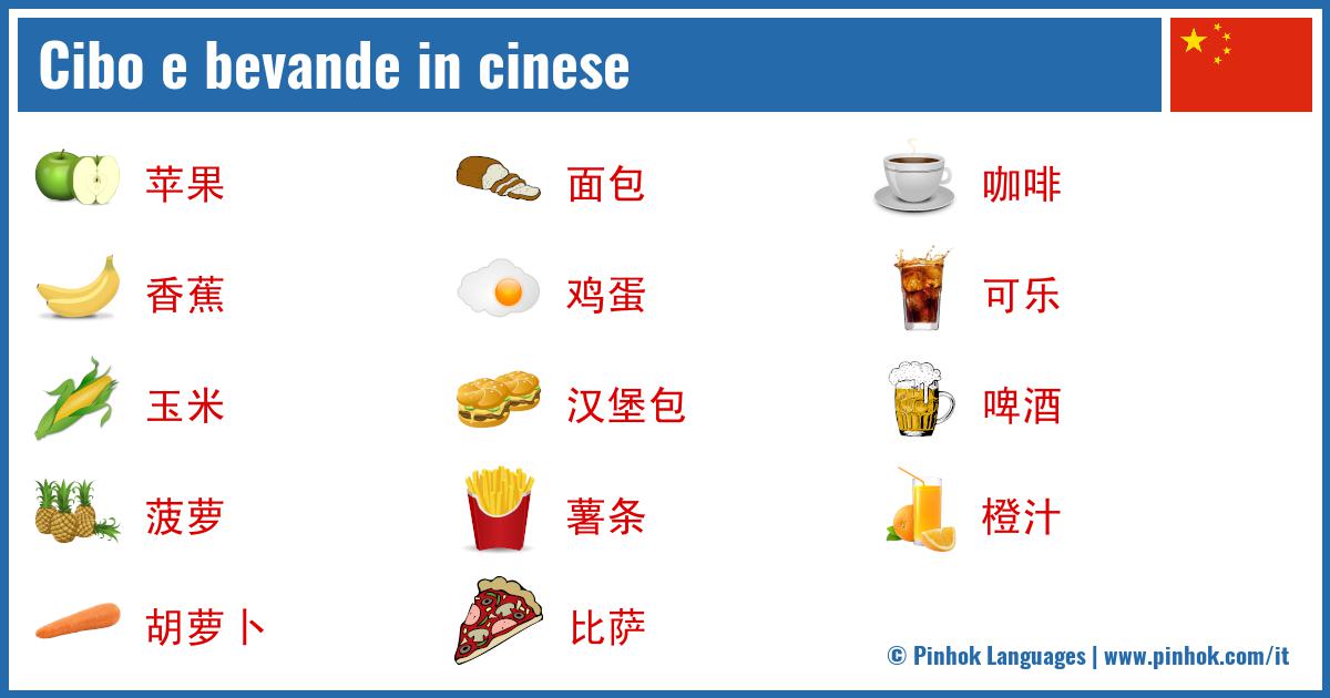 Cibo e bevande in cinese