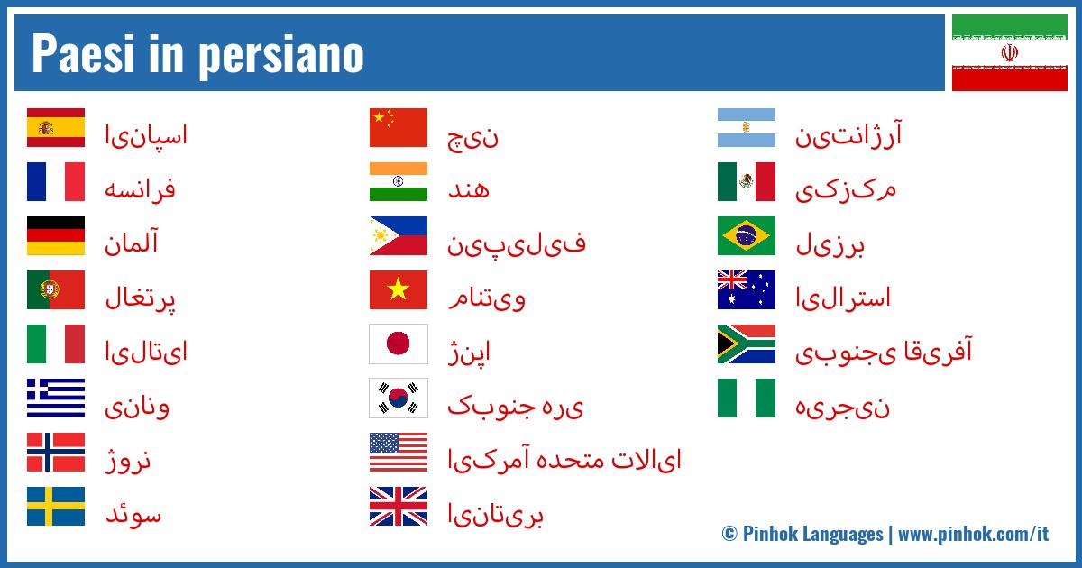 Paesi in persiano