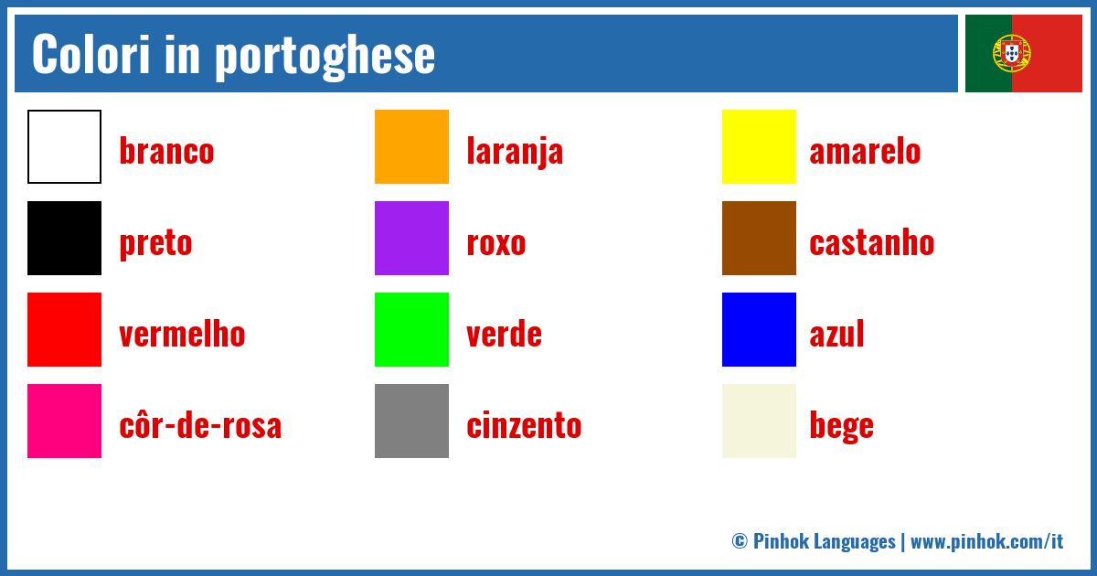 Colori in portoghese