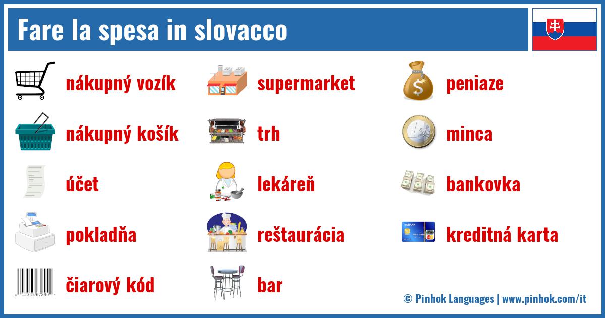 Fare la spesa in slovacco