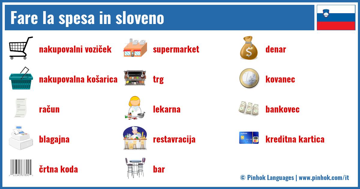 Fare la spesa in sloveno