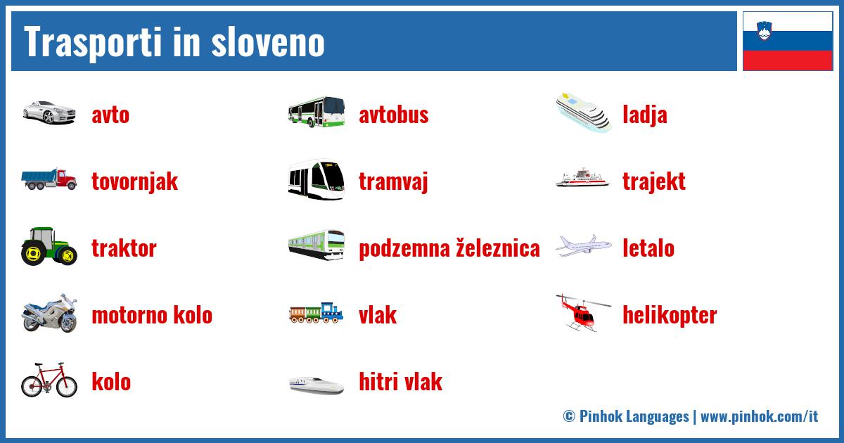 Trasporti in sloveno