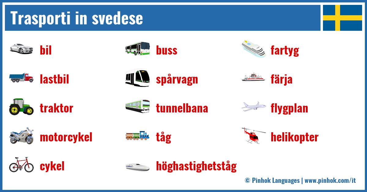 Trasporti in svedese