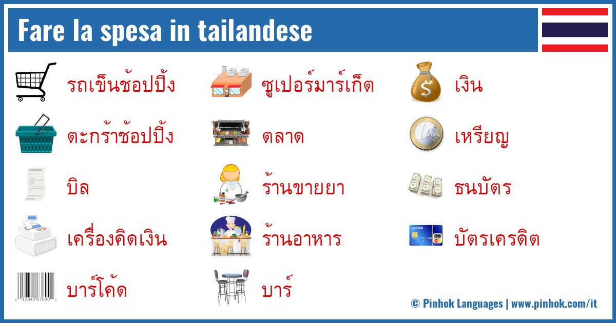 Fare la spesa in tailandese