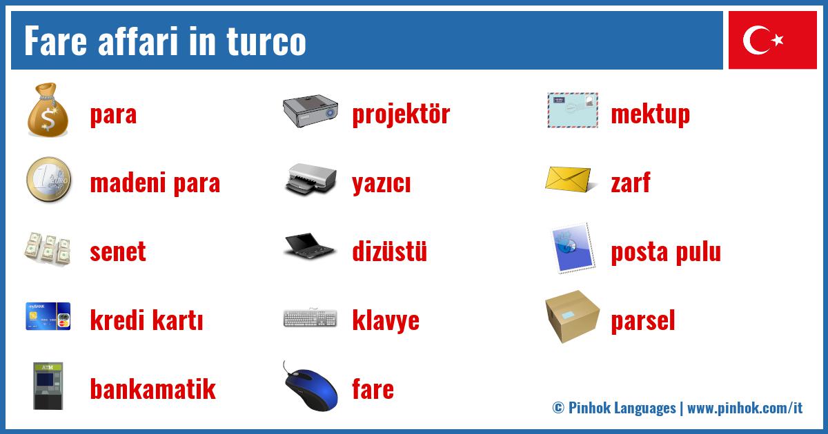 Fare affari in turco