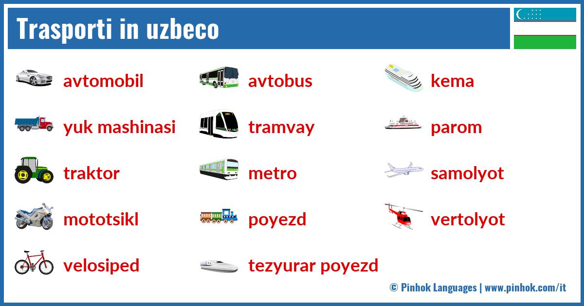 Trasporti in uzbeco