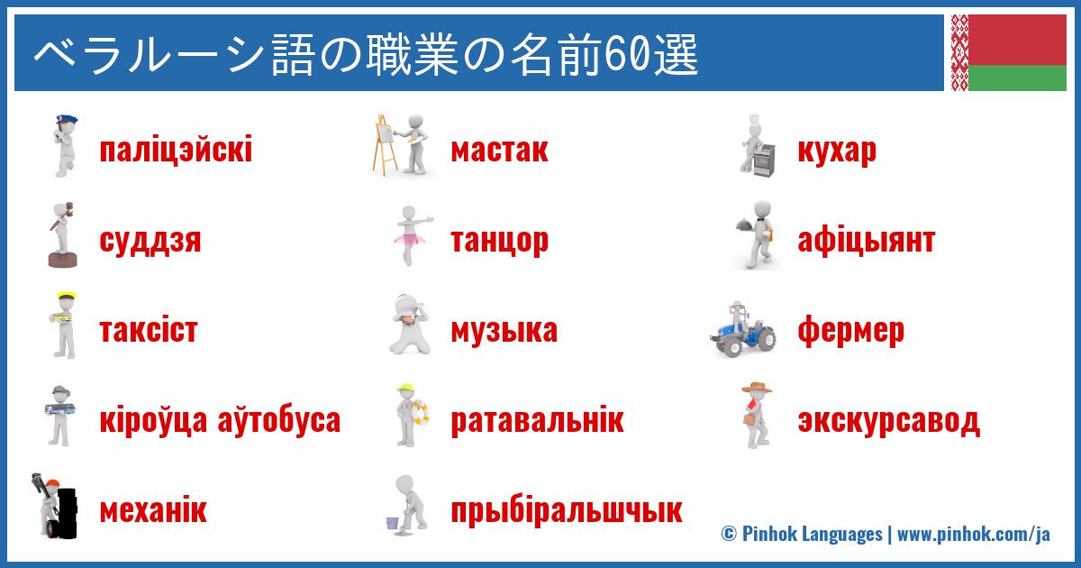 ベラルーシ語の職業の名前60選