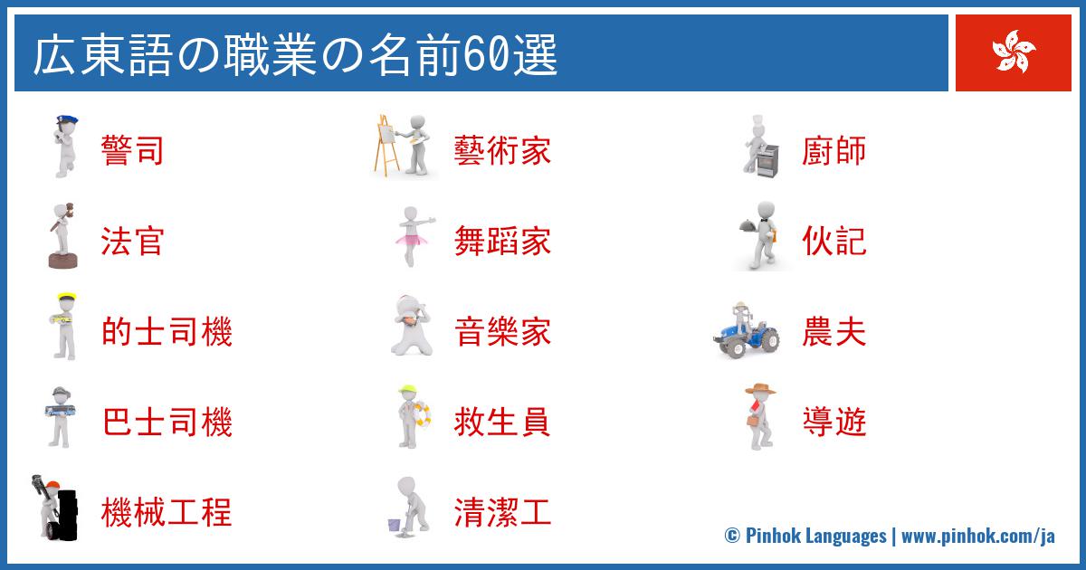 広東語の職業の名前60選