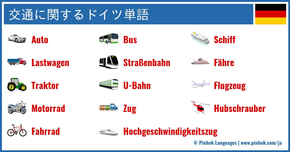 交通に関するドイツ単語