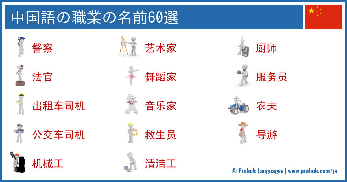中国語の職業の名前60選