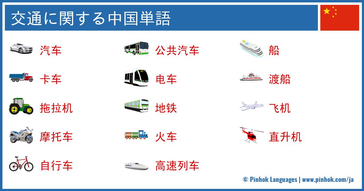 交通に関する中国単語