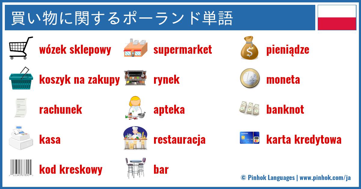 買い物に関するポーランド単語