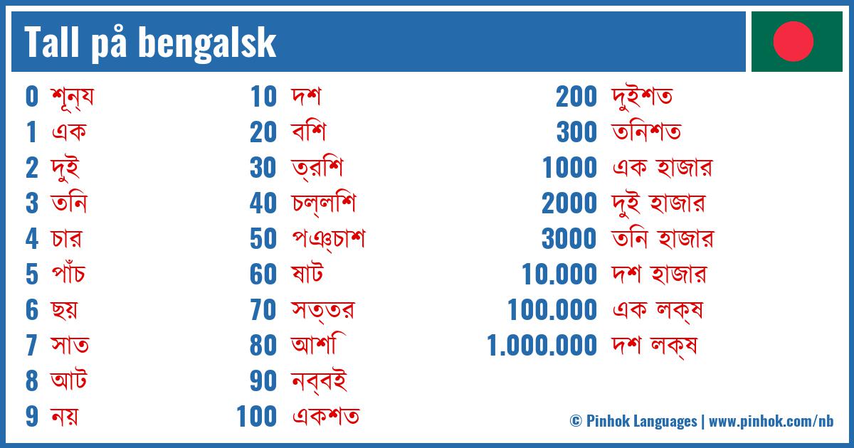 Tall på bengalsk