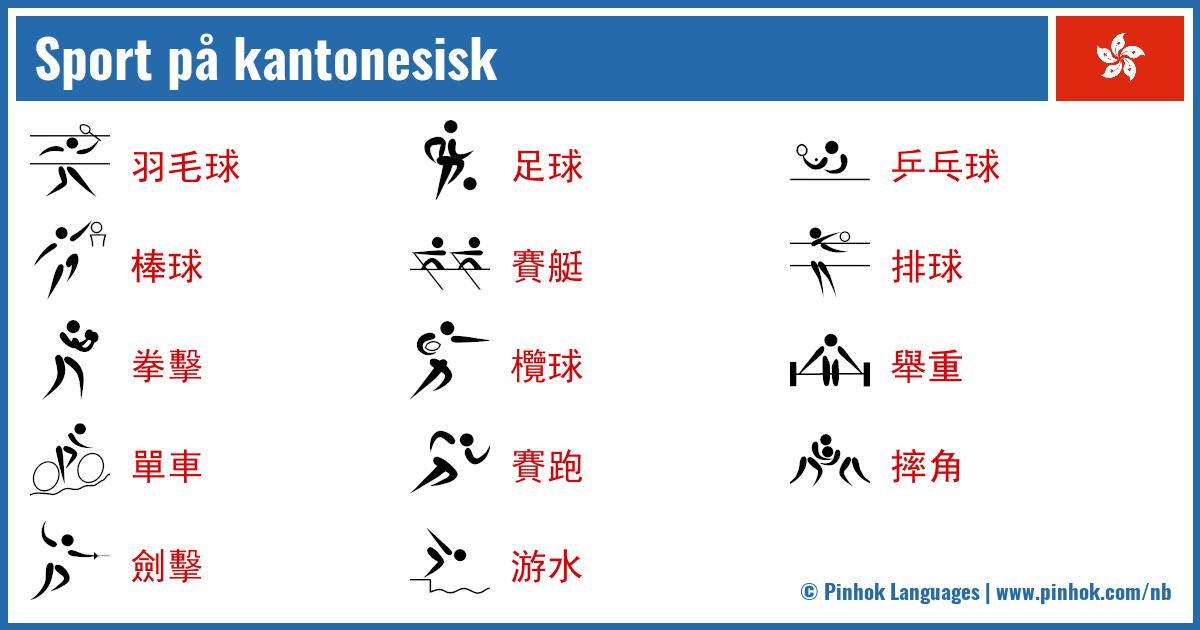 Sport på kantonesisk