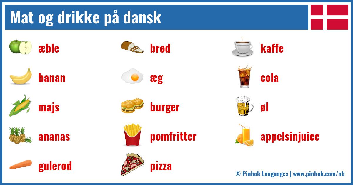 Mat og drikke på dansk
